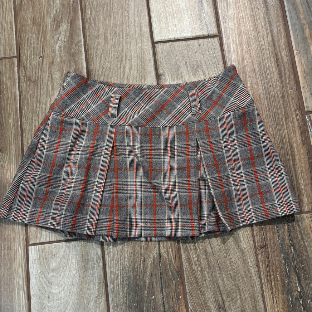 Retro plaid skirt